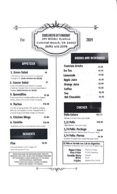 Menu photo 7 Margarita Restaurant Colonial Beach, VA Menu photo 7 Margarita Restaurant Colonial Beach, VA