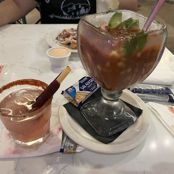 Gabrielas South Austin - Tamarindo cocktail , shrimp cocktail. - Mexican Near Me - Austin, Texas