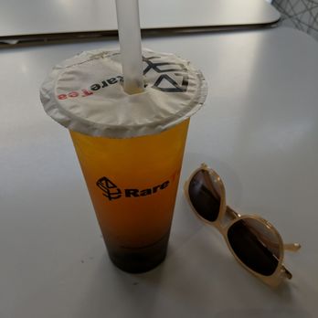 Rare Tea - Mango Green Tea with Red Bean - Bubble Tea Near Me - Berkeley, California