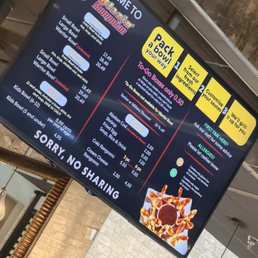 The menus they have now.