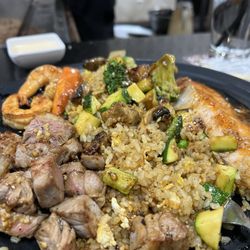 Sapporo Japanese Steakhouse - Hibachi steak and salmon