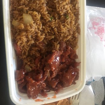 China Inn - Beef with garlic sauce (not spicy no vegetables) - Chinese Near Me - Moline, Illinois