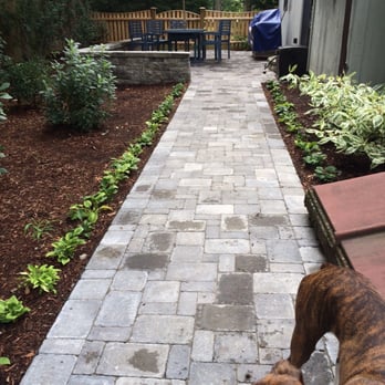 Birmingham Landscape Construction - Love our new cobblestone patio! - Landscaping Near Me - Danvers, Massachusetts