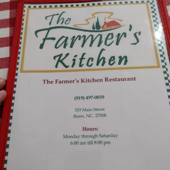 The Farmer's Kitchen - Menu Front Page - American Near Me - Bunn, North Carolina