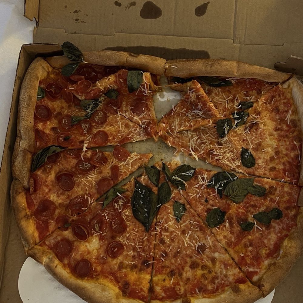 Lucia Pizza - Pepperoni/ Cheese Pie - Pizza Near Me - New York, New York Lucia Pizza - Pepperoni/ Cheese Pie - Pizza Near Me - New York, New York