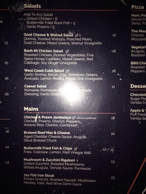 Menu photo 2 Malone's Taphouse Vancouver, BC