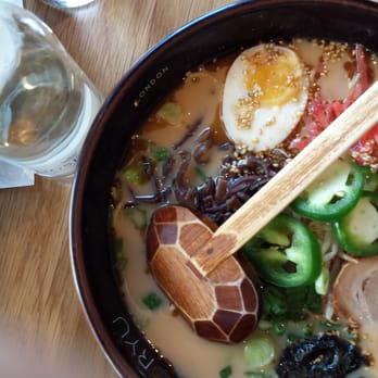 Shoryu Ramen - Shoryu Ganso Tonkotsu with extra chilli - Japanese Near Me - London, XGL Shoryu Ramen - Shoryu Ganso Tonkotsu with extra chilli - Japanese Near Me - London, XGL