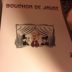 Bouchon de Jaude - Great menu cover