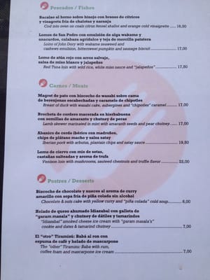 Menu photo 4 Refugio Valencia, V Menu photo 4 Refugio Valencia, V