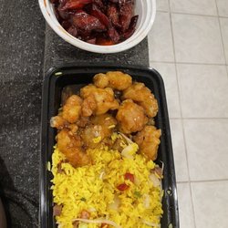 Lucky 8 - C1. General Tso's Chicken - mediocre. C7.Boneless Spare Ribs - recommend. It was really good