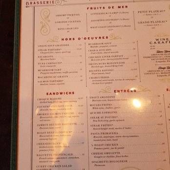 Parc - Menu - French Near Me - Philadelphia, Pennsylvania