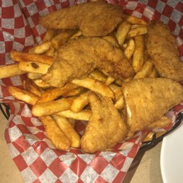 Chicken tendres and cajun fries Chicken tendres and cajun fries