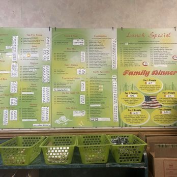 Happy Wok - Wall menu - Chinese Near Me - House Springs, Missouri