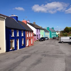 Browns Taxi & Tours - Colorful village of Eyries on Ring of Beara, Co. Cork.