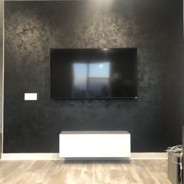 Black media wall!
