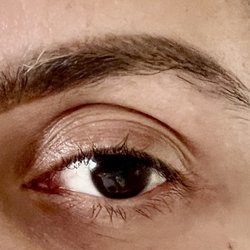 As you can see only very few of my lashes are BARELY lifted and the rest of the lashes are pointing downward.