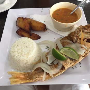 Orozco's - Fried red snapper with rice, beans and plantains. Fish was very fresh. Delicious! - Puerto Rican Near Me - San Juan, Puerto Rico Orozco's - Fried red snapper with rice, beans and plantains. Fish was very fresh. Delicious! - Puerto Rican Near Me - San Juan, Puerto Rico
