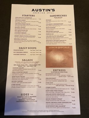 Menu photo 4 Austin's American Grill Fort Collins, CO Menu photo 4 Austin's American Grill Fort Collins, CO