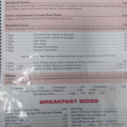 Dave's Diner - Breakfast and breakfast sides