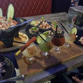 Don Diablos Ceviche Bar - Margarita, flight ceviche Mako - Seafood Near Me - Corona, California