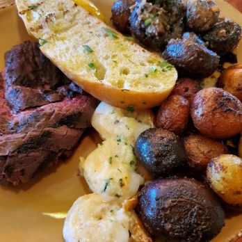 Urban Plates - Surf & turf plate with roasted potatoes and roasted mushrooms - New American Near Me - Dublin, California Urban Plates - Surf & turf plate with roasted potatoes and roasted mushrooms - New American Near Me - Dublin, California