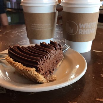 White Rhino Coffee - Chumpkin and chocolate German steamer with a slice of emporium chocolate silk pie. Everything was delicious - Coffee & Tea Near Me - Cedar Hill, Texas White Rhino Coffee - Chumpkin and chocolate German steamer with a slice of emporium chocolate silk pie. Everything was delicious - Coffee & Tea Near Me - Cedar Hill, Texas