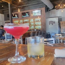 Burbon smash and a Burbon blueberry crush.