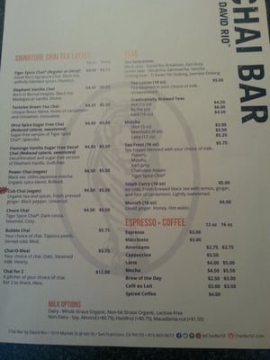 David Rio Chai Bar by null