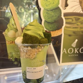 Aoko Matcha - Chinatown - Special parfait - Ice Cream & Frozen Yogurt Near Me - New York, New York