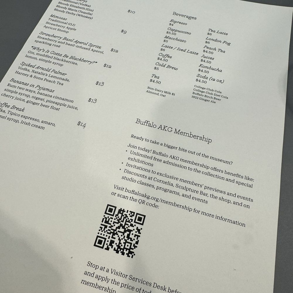 Cornelia - Buffalo AKG Art Museum - Menu - Cafes Near Me - Buffalo, New York Cornelia - Buffalo AKG Art Museum - Menu - Cafes Near Me - Buffalo, New York