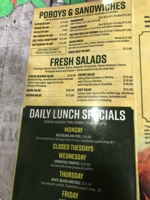 Menu photo 6 Zydeco's Belle Chasse, LA