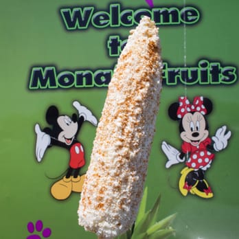Mona's Fruit & Food - Grilled Corn with Sour Cream, Cheese, and Chili Powder! Wow! - Food Trucks Near Me - Sunnyvale, California Mona's Fruit & Food - Grilled Corn with Sour Cream, Cheese, and Chili Powder! Wow! - Food Trucks Near Me - Sunnyvale, California