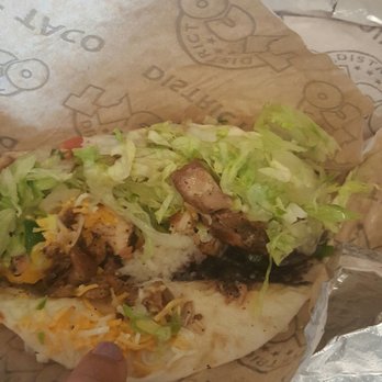 District Taco - A chicken taco topped the American way with an additional twist of my own. - Mexican Near Me - Arlington, Virginia