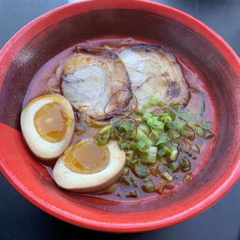 Sojo Ramen - Spicy Miso Ramen w added marinated egg - Ramen Near Me - Fremont, California Sojo Ramen - Spicy Miso Ramen w added marinated egg - Ramen Near Me - Fremont, California