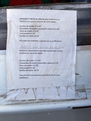 Menu photo 2 Anthony’s Tacos Albuquerque, NM