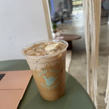 High Tide Coffee - banana puddin' latte - Coffee Roasteries Near Me - Oceanside, California High Tide Coffee - banana puddin' latte - Coffee Roasteries Near Me - Oceanside, California