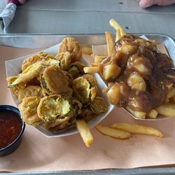 The Shed - Fried pickles and poutine.
