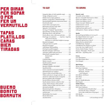 Bormuth - This menu made me happy! - Tapas/Small Plates Near Me - Barcelona, B