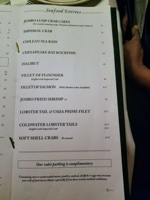 Menu photo 8 The Prime Rib Baltimore, MD Menu photo 8 The Prime Rib Baltimore, MD