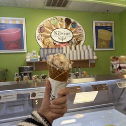 Kilwins tracks in their handcrafted waffle cone