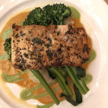 Geoffrey's Malibu - Herb Crusted Salmon - Seafood Near Me - Malibu, California Geoffrey's Malibu - Herb Crusted Salmon - Seafood Near Me - Malibu, California
