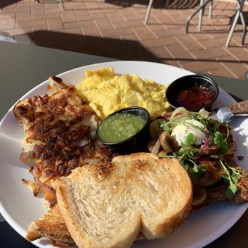 Poached Kitchen - Steak and Eggs (comes with toast and hash browns) - Breakfast & Brunch Near Me - Irvine, California Poached Kitchen - Steak and Eggs (comes with toast and hash browns) - Breakfast & Brunch Near Me - Irvine, California