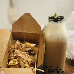 Takoyaki and Plentea boba