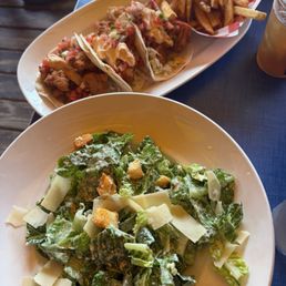 Caesar salad & Crispy Fish Tacos Caesar salad & Crispy Fish Tacos