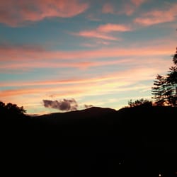 Sunset View from the Bistro Dining Deck