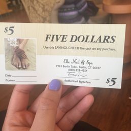$5 for next time