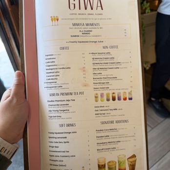 GIWA - Drinks menu - Breakfast & Brunch Near Me - Santa Clara, California GIWA - Drinks menu - Breakfast & Brunch Near Me - Santa Clara, California