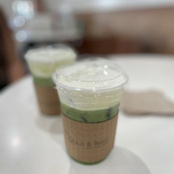 Rabbit & Bean Coffee Bar - matcha latte w sea salt cream - Coffee & Tea Near Me - La Habra, California Rabbit & Bean Coffee Bar - matcha latte w sea salt cream - Coffee & Tea Near Me - La Habra, California