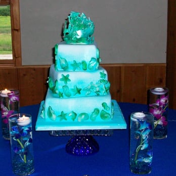 Lana's Dazzling Desserts - Delicious reception cake with an edible white chocolate "coral" topper - LookingAtCars review - Desserts Near Me - Wheeling, Illinois Lana's Dazzling Desserts - Delicious reception cake with an edible white chocolate "coral" topper - LookingAtCars review - Desserts Near Me - Wheeling, Illinois