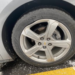 Bent and cracked wheel